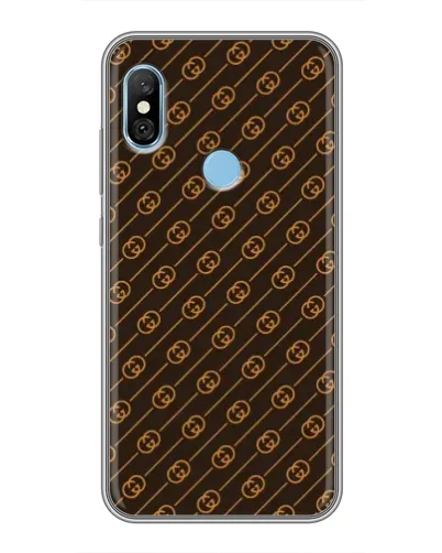 Чехол для Xiaomi Redmi 6 pro с картинкой «Gucci — золотые диагонали»