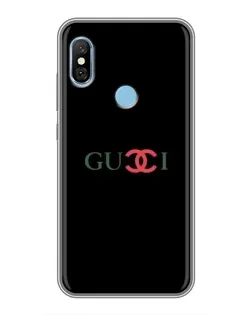 Чехол для Xiaomi Redmi 6 pro с картинкой «Gucci — красный градиент»