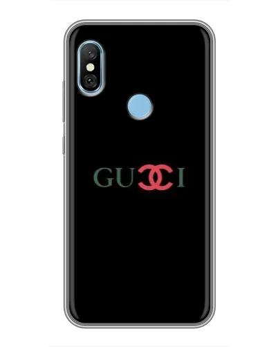 Чехол для Xiaomi Redmi 6 pro с картинкой «Gucci — красный градиент»