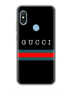 Чехол для Xiaomi Redmi 6 pro с картинкой «Gucci — красный пояс»