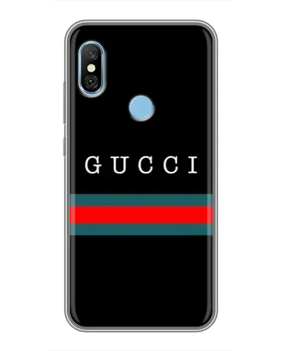 Чехол для Xiaomi Redmi 6 pro с картинкой «Gucci — красный пояс»