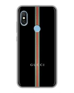 Чехол для Xiaomi Redmi 6 pro с картинкой «Gucci — строгая линия»