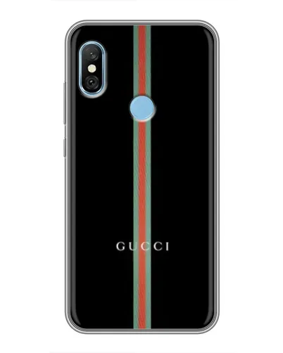 Чехол для Xiaomi Redmi 6 pro с картинкой «Gucci — строгая линия» Чехол для Xiaomi Redmi 6 pro с картинкой «Gucci — строгая линия»