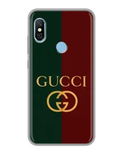 Чехол для Xiaomi Redmi 6 pro с картинкой «Gucci — темно-зеленый градиент»
