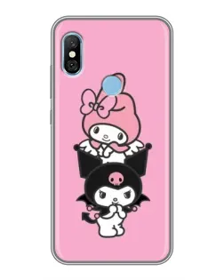 Чехол для Xiaomi Redmi 6 pro с картинкой «Трио My Melody и Kuromi» Чехол для Xiaomi Redmi 6 pro с картинкой «Трио My Melody и Kuromi»