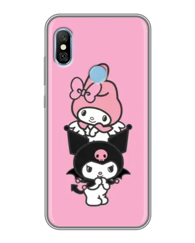 Чехол для Xiaomi Redmi 6 pro с картинкой «Трио My Melody и Kuromi» Чехол для Xiaomi Redmi 6 pro с картинкой «Трио My Melody и Kuromi»