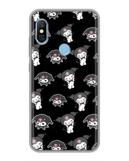 Чехол для Xiaomi Redmi 6 pro с картинкой «Черный паттерн Kuromi» Чехол для Xiaomi Redmi 6 pro с картинкой «Черный паттерн Kuromi»