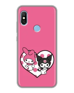 Чехол для Xiaomi Redmi 6 pro с картинкой «Kuromi и My Melody» Чехол для Xiaomi Redmi 6 pro с картинкой «Kuromi и My Melody»