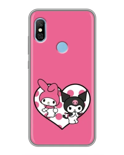 Чехол для Xiaomi Redmi 6 pro с картинкой «Kuromi и My Melody» Чехол для Xiaomi Redmi 6 pro с картинкой «Kuromi и My Melody»
