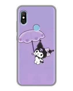 Чехол для Xiaomi Redmi 6 pro с картинкой «Kuromi с зонтиком» Чехол для Xiaomi Redmi 6 pro с картинкой «Kuromi с зонтиком»