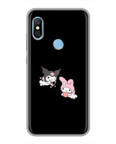 Чехол для Xiaomi Redmi 6 pro с картинкой «My Melody и Kuromi» Чехол для Xiaomi Redmi 6 pro с картинкой «My Melody и Kuromi»