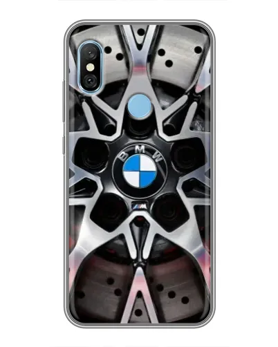 Чехол для Xiaomi Redmi 6 pro с картинкой «BMW — деталь диска»