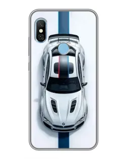 Чехол для Xiaomi Redmi 6 pro с картинкой «Вид сверху — BMW M» Чехол для Xiaomi Redmi 6 pro с картинкой «Вид сверху — BMW M»