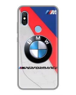 Чехол для Xiaomi Redmi 6 pro с картинкой «BMW Performance стиль» Чехол для Xiaomi Redmi 6 pro с картинкой «BMW Performance стиль»