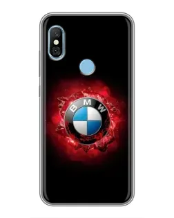 Чехол для Xiaomi Redmi 6 pro с картинкой «Логотип BMW — вспышка»