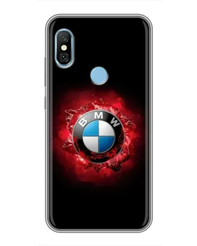 Чехол для Xiaomi Redmi 6 pro с картинкой «Логотип BMW — вспышка»