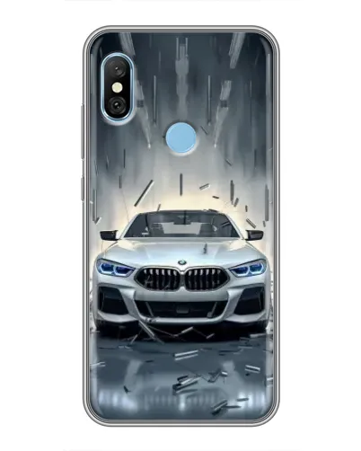 Чехол для Xiaomi Redmi 6 pro с картинкой «BMW в свете фар»