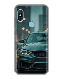 Чехол для Xiaomi Redmi 6 pro с картинкой «BMW в огнях города»