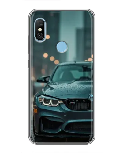 Чехол для Xiaomi Redmi 6 pro с картинкой «BMW в огнях города»