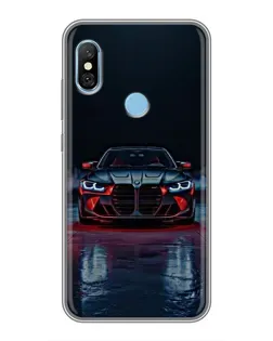 Чехол для Xiaomi Redmi 6 pro с картинкой «BMW на мокрой дороге»