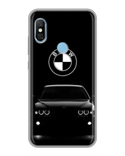 Чехол для Xiaomi Redmi 6 pro с картинкой «BMW — взгляд из темноты»