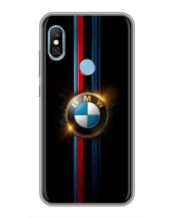 Чехол для Xiaomi Redmi 6 pro с картинкой «BMW M-Power неон»