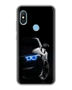 Чехол для Xiaomi Redmi 6 pro с картинкой «BMW — ночной взгляд»