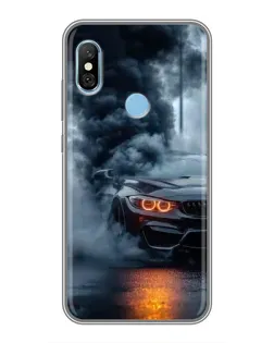 Чехол для Xiaomi Redmi 6 pro с картинкой «BMW M-Power — абстракция»