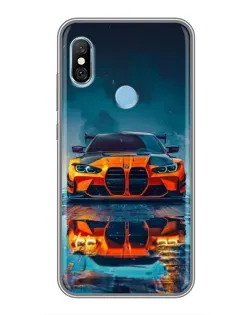 Чехол для Xiaomi Redmi 6 pro с картинкой «BMW — золотая эмблема»