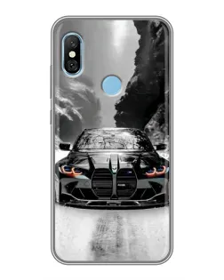 Чехол для Xiaomi Redmi 6 pro с картинкой «BMW — акварельный дрифт»