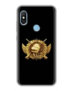 Чехол для Xiaomi Redmi 6 pro с картинкой «PUBG — оранжевый градиент»