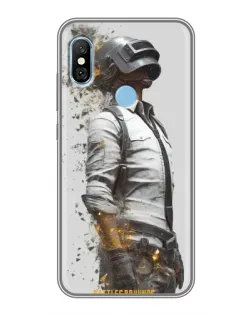 Чехол для Xiaomi Redmi 6 pro с картинкой «PUBG — боец в пыли»