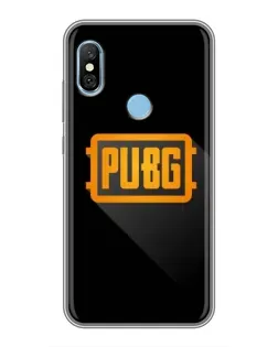 Чехол для Xiaomi Redmi 6 pro с картинкой «PUBG — рамка лого»
