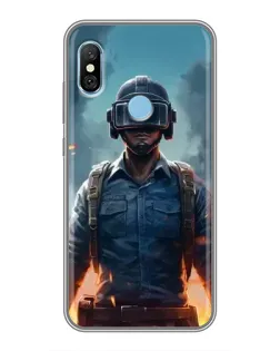 Чехол для Xiaomi Redmi 6 pro с картинкой «PUBG — реалистичный герой»