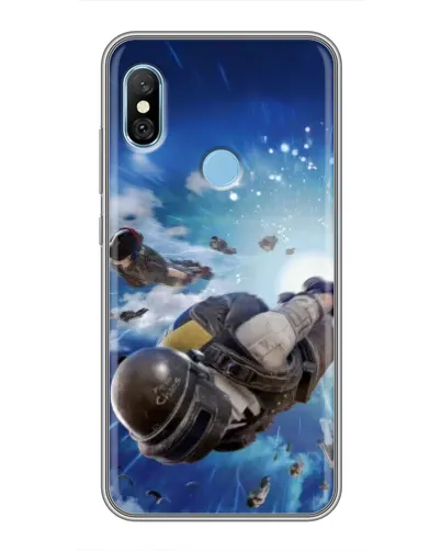 Чехол для Xiaomi Redmi 6 pro с картинкой «Десант PUBG — прыжок» Чехол для Xiaomi Redmi 6 pro с картинкой «Десант PUBG — прыжок»