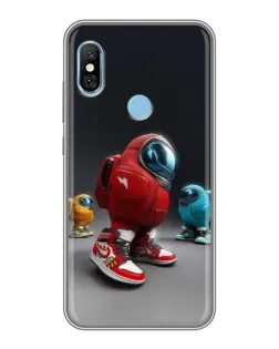 Чехол для Xiaomi Redmi 6 pro с картинкой «Among Us — 3D стиль»