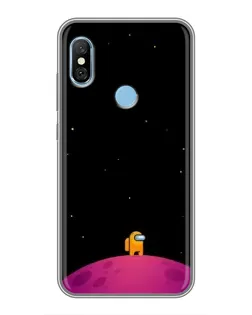 Чехол для Xiaomi Redmi 6 pro с картинкой «Одинокий герой на планете»