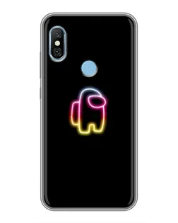 Чехол для Xiaomi Redmi 6 pro с картинкой «Among Us градиент»