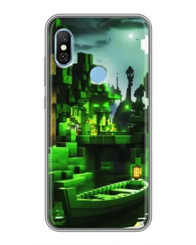 Чехол для Xiaomi Redmi 6 pro с картинкой «Minecraft лесной пейзаж» Чехол для Xiaomi Redmi 6 pro с картинкой «Minecraft лесной пейзаж»