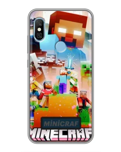 Чехол для Xiaomi Redmi 6 pro с картинкой «Minecraft герои игры» Чехол для Xiaomi Redmi 6 pro с картинкой «Minecraft герои игры»
