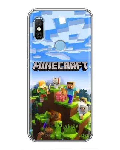 Чехол для Xiaomi Redmi 6 pro с картинкой «Minecraft классический мир» Чехол для Xiaomi Redmi 6 pro с картинкой «Minecraft классический мир»