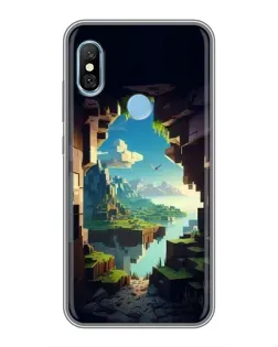 Чехол для Xiaomi Redmi 6 pro с картинкой «Вид из пещеры»