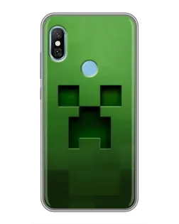 Чехол для Xiaomi Redmi 6 pro с картинкой «Крипер микро-дизайн»
