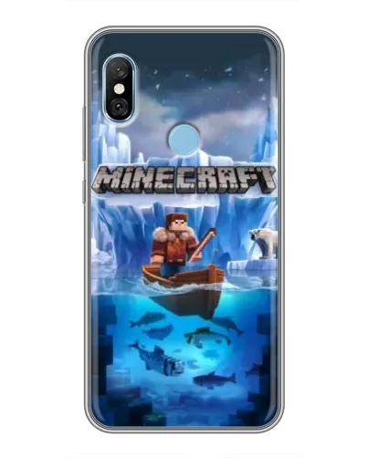 Чехол для Xiaomi Redmi 6 pro с картинкой «Minecraft ледяной мир» Чехол для Xiaomi Redmi 6 pro с картинкой «Minecraft ледяной мир»
