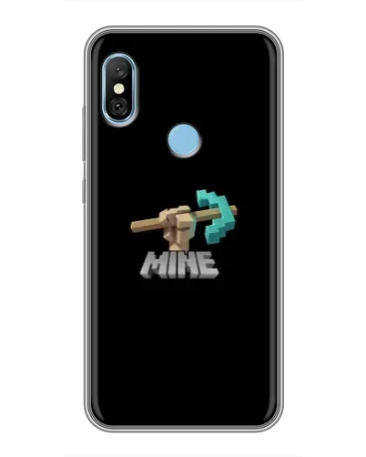 Чехол для Xiaomi Redmi 6 pro с картинкой «Алмазная кирка» Чехол для Xiaomi Redmi 6 pro с картинкой «Алмазная кирка»