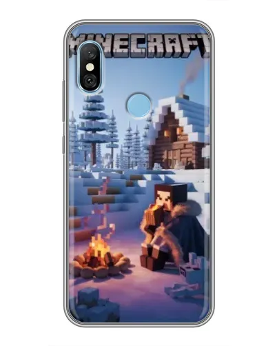 Чехол для Xiaomi Redmi 6 pro с картинкой «Зимний Minecraft» Чехол для Xiaomi Redmi 6 pro с картинкой «Зимний Minecraft»