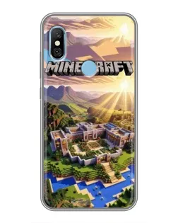 Чехол для Xiaomi Redmi 6 pro с картинкой «Minecraft панорама»