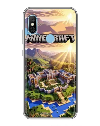 Чехол для Xiaomi Redmi 6 pro с картинкой «Minecraft панорама» Чехол для Xiaomi Redmi 6 pro с картинкой «Minecraft панорама»