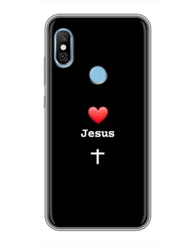 Чехол для Xiaomi Redmi 6 pro с картинкой «Сердце - Jesus» Чехол для Xiaomi Redmi 6 pro с картинкой «Сердце - Jesus»