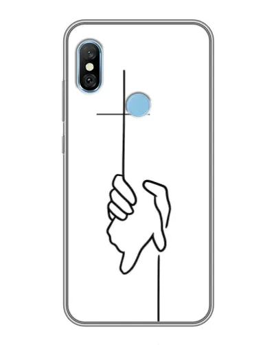Чехол для Xiaomi Redmi 6 pro с картинкой «Рука держит» Чехол для Xiaomi Redmi 6 pro с картинкой «Рука держит»